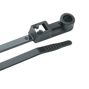 Ancor Mounting Self-Cutting Cable Ties - 14' - UV Black - 50-Pack