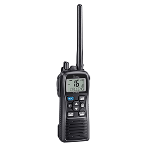 CLOSEOUT - Icom M73 PLUS Handheld VHF - 6W - IPX8 Submersible - Active Noise Canceling, Built-In Voice Recorder