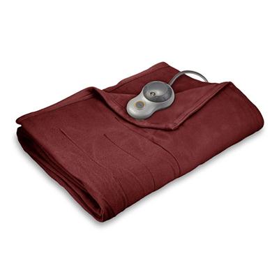 Quiltd Flc Htd Blnkt Twin Garn