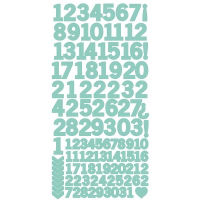 Number Stickers 6'X12'-Sea Green - Case Pack of 5