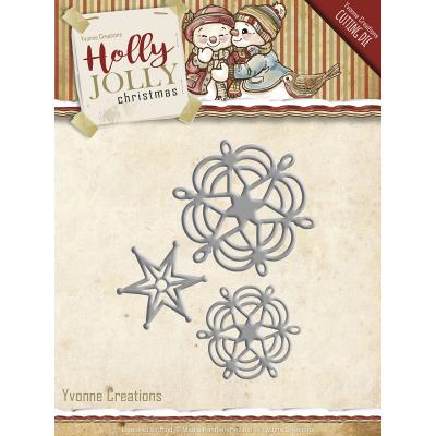 Find It Trading Yvonne Creations Holly Jolly Die-Snowflake & Star