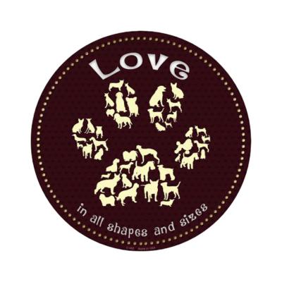 Smart Blonde Love In All Shapes Novelty Metal Circular Sign C-555