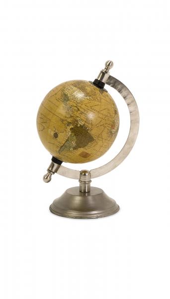 Colony globe with nickel finish base