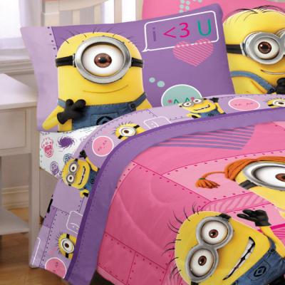 10 Despicable Me Minions Bed Sheet Set Pink Way 2 Cute Bedding Accessories