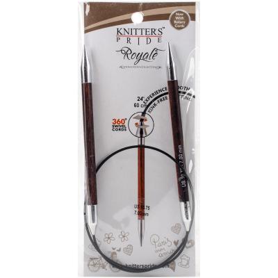 Knitters Pride-Royale Fixed Circular Needles 24'-Size 10.75/7mm
