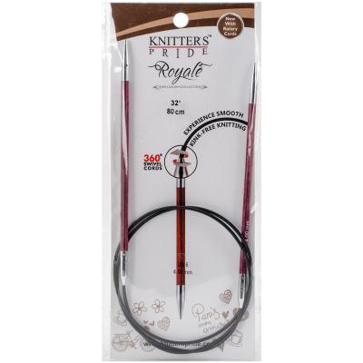 Knitters Pride-Royale Fixed Circular Needles 32'-Size 6/4mm
