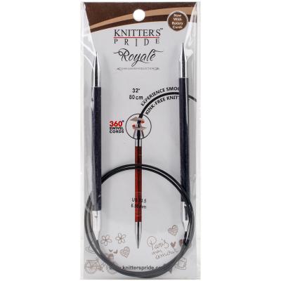 Knitters Pride-Royale Fixed Circular Needles 32'-Size 10.5/6.5mm