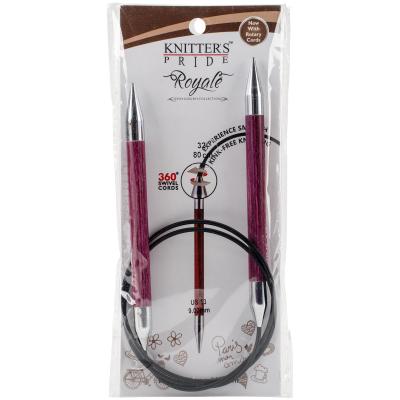 Knitters Pride-Royale Fixed Circular Needles 32'-Size 13/9mm