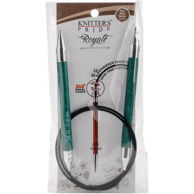 Knitters Pride-Royale Fixed Circular Needles 32'-Size 15/10mm