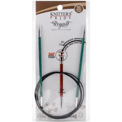 Knitters Pride-Royale Fixed Circular Needles 40'-Size 4/3.5mm