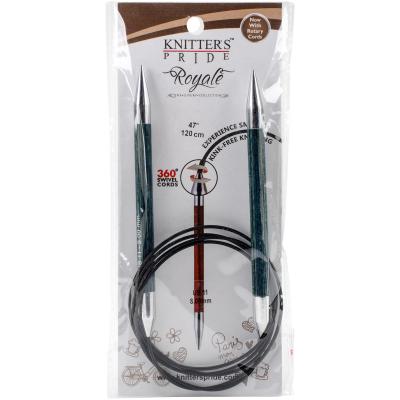 Knitters Pride-Royale Fixed Circular Needles 47'-Size 11/8mm