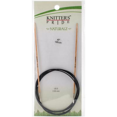 Knitters Pride-Naturalz Fixed Circular Needles 47'-Size 0/2mm