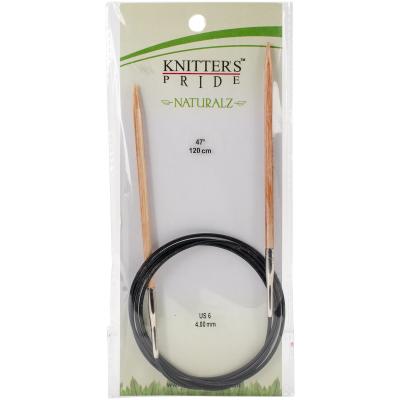 Knitters Pride-Naturalz Fixed Circular Needles 47'-Size 6/4mm
