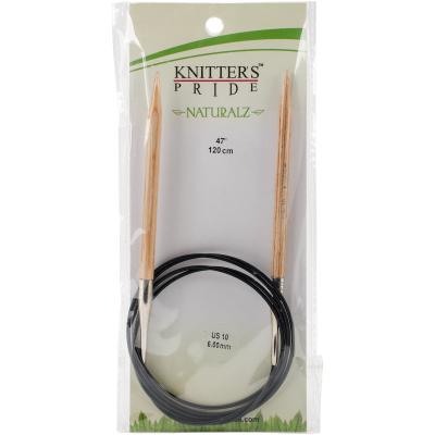 Knitters Pride-Naturalz Fixed Circular Needles 47'-Size 10/6mm