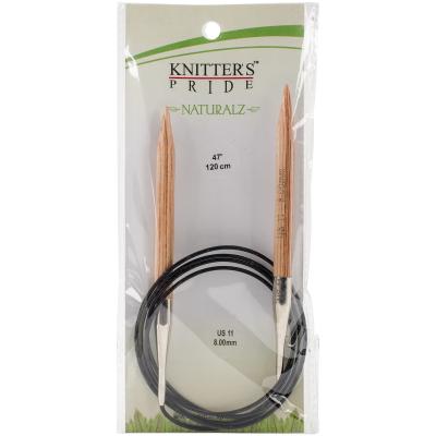 Knitters Pride-Naturalz Fixed Circular Needles 47'-Size 11/8mm