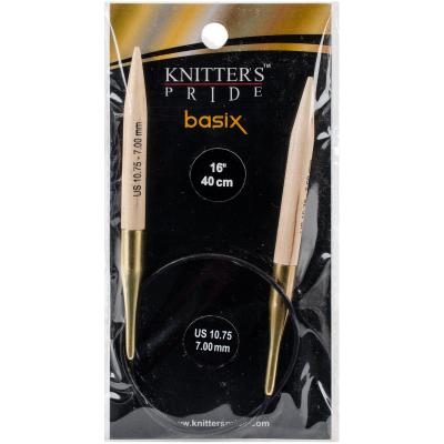 Knitters Pride-Basix Fixed Circular Needles 16'-Size 10.75/7mm