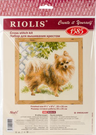 RIOLIS Counted Cross Stitch Kit 9.75''X9.75''-Pomeranian (14 Count)
