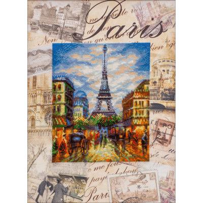 RIOLIS Stamped Cross Stitch Kit 11.75''X15.75''-Cities Of The World: Paris (14 Count)