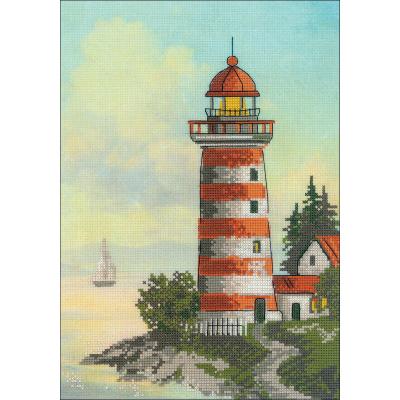 RIOLIS Stamped Cross Stitch Kit 8.25''X11.75''-Lighthouse (14 Count)