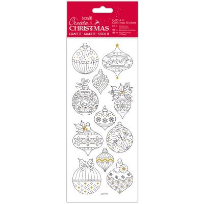 Papermania Create Christmas Colour In Stickers-Baubles