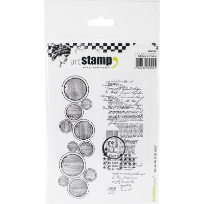 Carabelle Studio Cling Stamp A6-Circles & Text