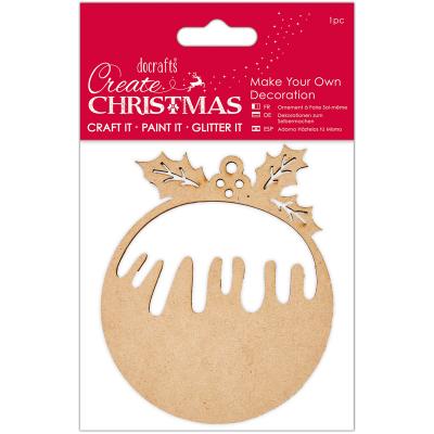 Papermania Create Christmas Make Your Own Ornament-Christmas Pudding