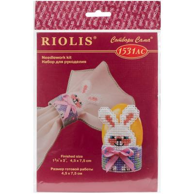RIOLIS Plastic Canvas Kit 1.5'X2.75'-Bunny Egg Stand (10 Count)