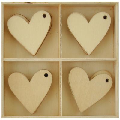 Lucky Dip Wood Flourish Pack 20/Pkg-Hearts
