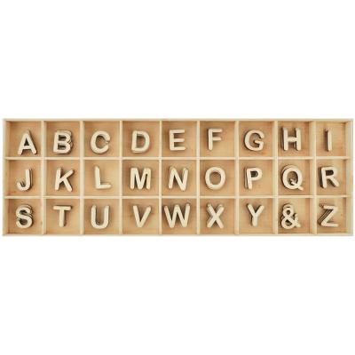 Lucky Dip Wooden Alphabet Set-4 Each Of (&) And Letters A-Z