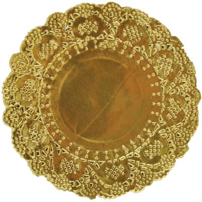 Lucky Dip Foil Doilies 5' Round 10/Pkg-Gold