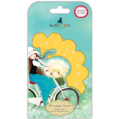 Santoro Kori Kumi Decoupage Paper 3/Pkg-Summertime