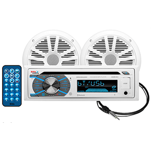Boss Audio MCK508WB.6 Package w/MR508UABW Receiver, 2 - 6.5' Speakers & Antenna