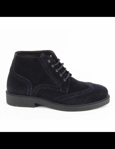 V 1969 Italia Mens Ankle Boot V2660 CAMOSCIO NAVY