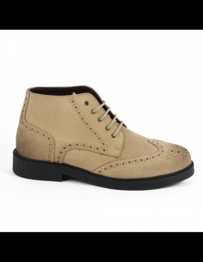 V 1969 Italia Mens Ankle Boot V2660 CAMOSCIO TORTORA