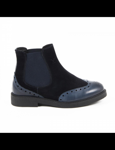 V 1969 Italia Mens Ankle Boot V7015 NAVY
