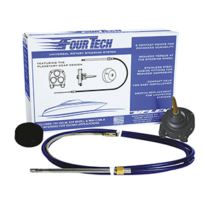 Uflex Fourtech 16 Mach Rotary Steering System w/Helm, Bezel & Cable