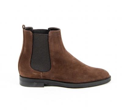 V 1969 Italia Womens Ankle Boot B1578 VELOUR T. MORO