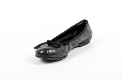 V 1969 Italia Womens Ballerina E08 TRAPUNTA NERO