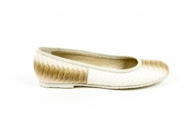 V 1969 Italia Womens Ballerina E08 PITONE BEIGE