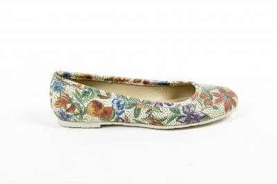 V 1969 Italia Womens Ballerina E08 FIORI OSSO