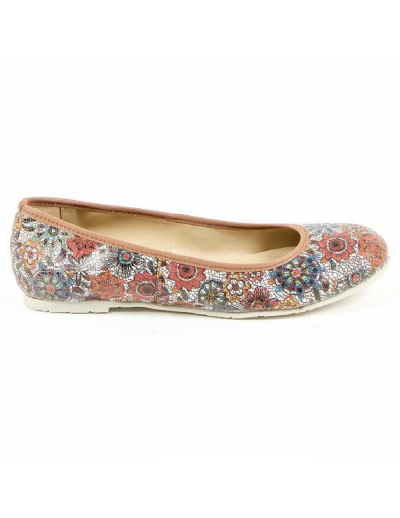 V 1969 Italia Womens Ballerina E08 FIORE CUOIO