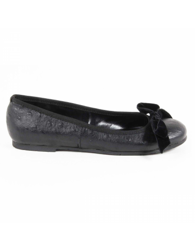 V 1969 Italia Womens Ballerina E08 TESSUTO NERO FIOCCO