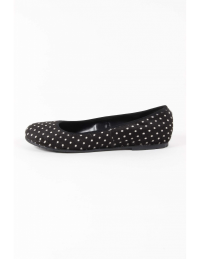 V 1969 Italia Womens Ballerina E08 CAVALLINO POIS NERO