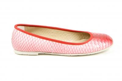 V 1969 Italia Womens Ballerina E08 PITONE ROSSO