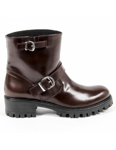 V 1969 Italia Womens Short Boot B1441 AMALFI MORBIDO BORDEAUX