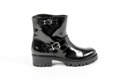 V 1969 Italia Womens Short Boot B1441 AMALFI MORBIDO NERO