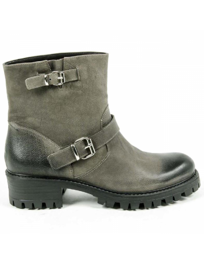 V 1969 Italia Womens Short Boot B1441 NABUK VERDE MILITARE