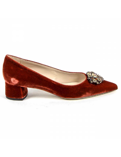 V 1969 Italia Womens Pump 3110276 VELLUTO ROSSO
