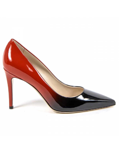 V 1969 Italia Womens Pump 3104091 VERN. SFUMATO NERO-ROSSO