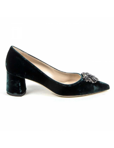 V 1969 Italia Womens Pump 3109244 VELLUTO VERDE